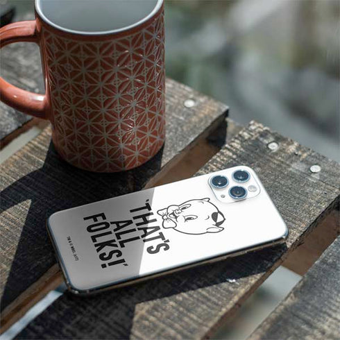 Looney Tunes Porky Thats All Folks Grid iPhone 11 Pro Skin