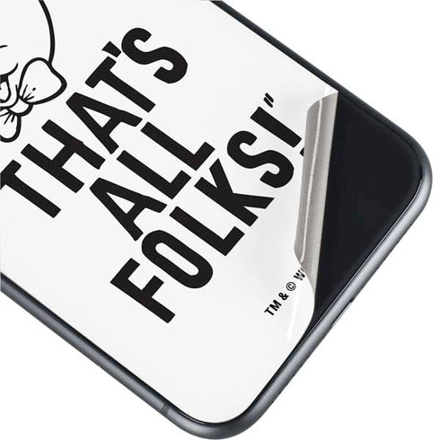 Looney Tunes Porky Thats All Folks Grid iPhone 11 Skin