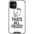 Looney Tunes Porky Thats All Folks Grid iPhone 12 Mini Clear Case
