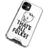 Looney Tunes Porky Thats All Folks Grid iPhone 12 Mini Clear Case