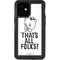 Looney Tunes Porky Thats All Folks Grid iPhone 12 Mini Waterproof Case