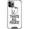 Looney Tunes Porky Thats All Folks Grid iPhone 12 Pro Clear Case