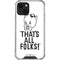 Looney Tunes Porky Thats All Folks Grid iPhone 13 Mini Clear Case