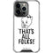 Looney Tunes Porky Thats All Folks Grid iPhone 13 Pro Clear Case