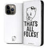 Looney Tunes Porky Thats All Folks Grid iPhone 13 Pro Max Folio Case