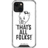 Looney Tunes Porky Thats All Folks Grid iPhone 14 Plus Clear Case