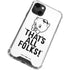 Looney Tunes Porky Thats All Folks Grid iPhone 14 Plus Clear Case