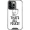 Looney Tunes Porky Thats All Folks Grid iPhone 14 Pro Clear Case