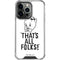 Looney Tunes Porky Thats All Folks Grid iPhone 15 Pro Clear Case
