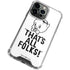 Looney Tunes Porky Thats All Folks Grid iPhone 14 Pro Clear Case