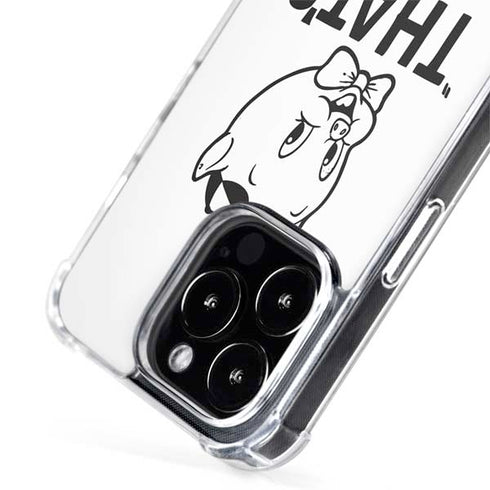 Looney Tunes Porky Thats All Folks Grid iPhone 15 Pro Max MagSafe Case