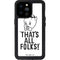 Looney Tunes Porky Thats All Folks Grid iPhone 14 Pro Max Waterproof Case