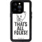 Looney Tunes Porky Thats All Folks Grid iPhone 14 Pro Waterproof Case