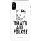 Looney Tunes Porky Thats All Folks Grid iPhone X Pro Case