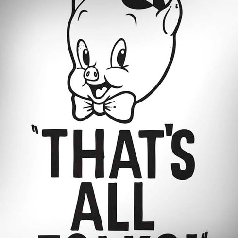 Looney Tunes Porky Thats All Folks Grid iPhone X Pro Case