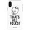 Looney Tunes Porky Thats All Folks Grid iPhone XR Pro Case