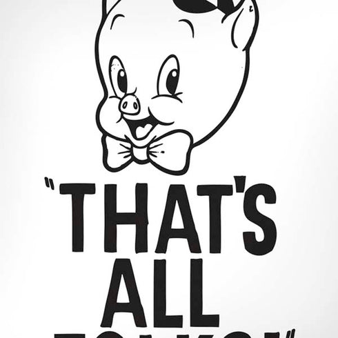 Looney Tunes Porky Thats All Folks Grid iPhone XR Pro Case