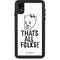 Looney Tunes Porky Thats All Folks Grid iPhone XR Waterproof Case