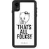 Looney Tunes Porky Thats All Folks Grid iPhone XR Waterproof Case
