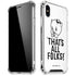 Looney Tunes Porky Thats All Folks Grid iPhone XS Max Clear Case