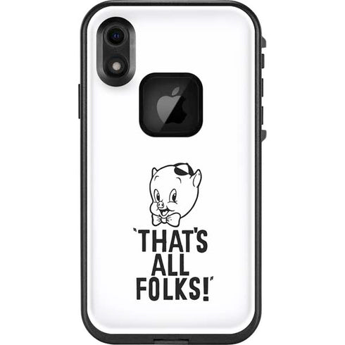 Looney Tunes Porky Thats All Folks Grid LifeProof Fre iPhone Skin