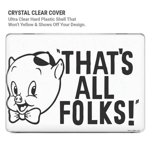 Looney Tunes Porky Thats All Folks Grid MacBook Air 13in M1 (2021) Case plus Skin