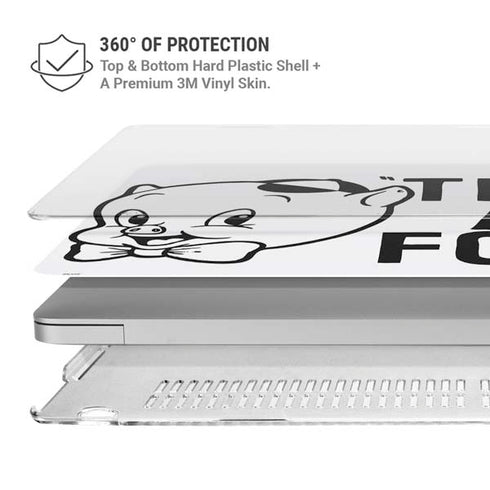 Looney Tunes Porky Thats All Folks Grid MacBook Air 13in M1 (2021) Case plus Skin