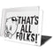 Looney Tunes Porky Thats All Folks Grid MacBook Pro 15in (2016-19) Case plus Skin