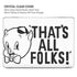 Looney Tunes Porky Thats All Folks Grid MacBook Pro 16in (2021-25) Case plus Skin