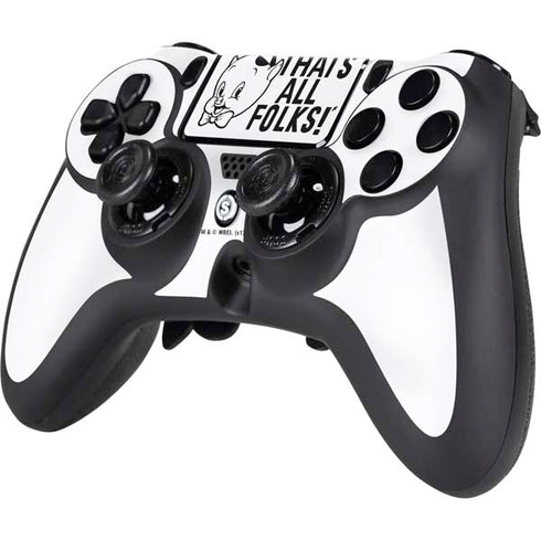 Looney Tunes Porky Thats All Folks Grid PS4/PC SCUF Impact Controller Skin