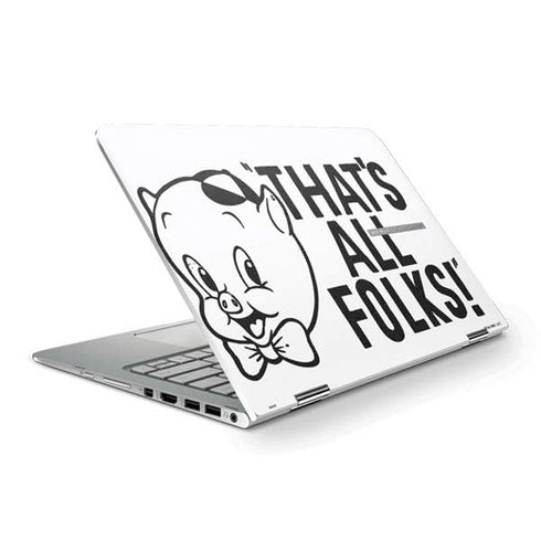 Looney Tunes Porky Thats All Folks Grid HP Spectre Skin