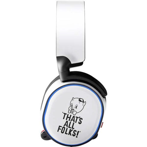 Looney Tunes Porky Thats All Folks Grid SteelSeries Arctis 3 Skin