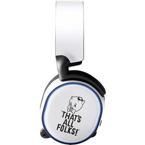 Looney Tunes Porky Thats All Folks Grid SteelSeries Arctis 5 Skin