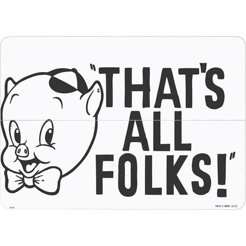 Looney Tunes Porky Thats All Folks Grid Surface Laptop Studio Skin