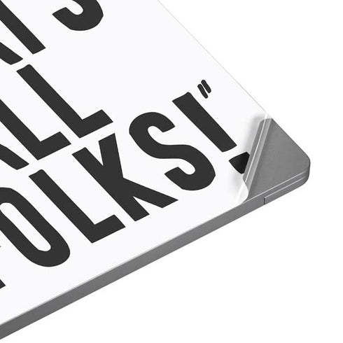 Looney Tunes Porky Thats All Folks Grid Universal Laptop 18in (14.6 x 10.6in) Skin