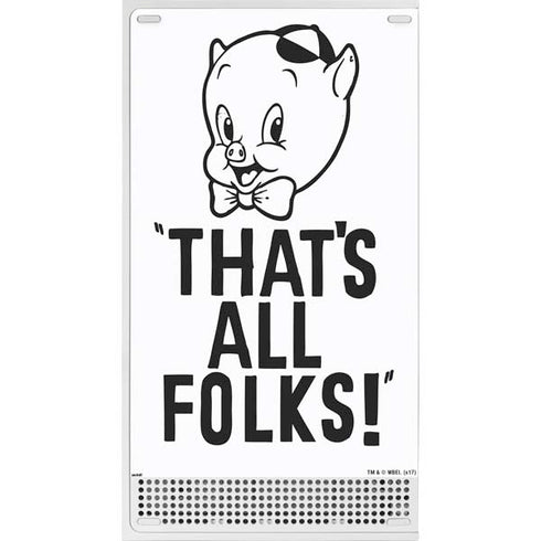 Looney Tunes Porky Thats All Folks Grid Xbox Series S Skins