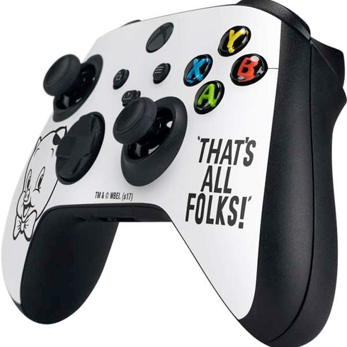 Looney Tunes Porky Thats All Folks Grid Xbox Series X Controller Skin