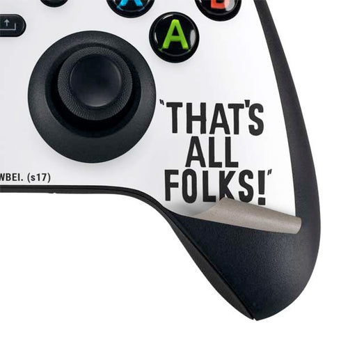 Looney Tunes Porky Thats All Folks Grid Xbox Series X Controller Skin