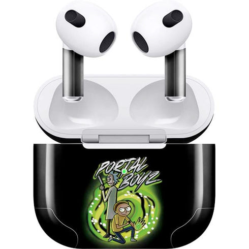 Adult Swim Rick and Morty Portal Boyz Apple AirPods (3rd Gen 2021) Skin