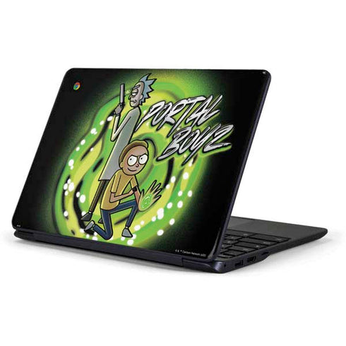Adult Swim Rick and Morty Portal Boyz Samsung Chromebook Skin