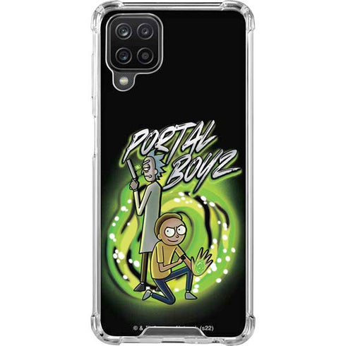 Adult Swim Rick and Morty Portal Boyz Galaxy A12 Clear Case