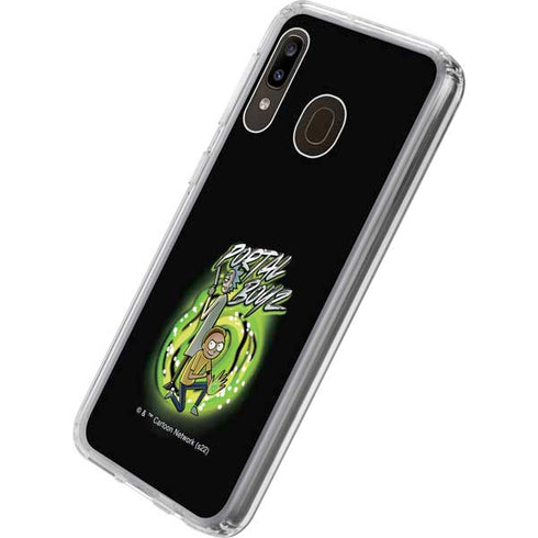 Adult Swim Rick and Morty Portal Boyz Galaxy A20 Clear Case