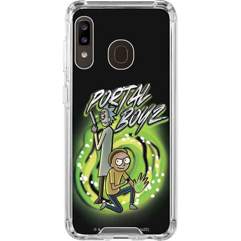 Adult Swim Rick and Morty Portal Boyz Galaxy A30 Clear Case