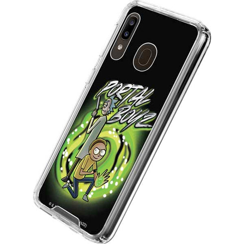 Adult Swim Rick and Morty Portal Boyz Galaxy A30 Clear Case