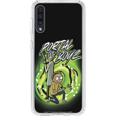 Adult Swim Rick and Morty Portal Boyz Galaxy A50 Clear Case