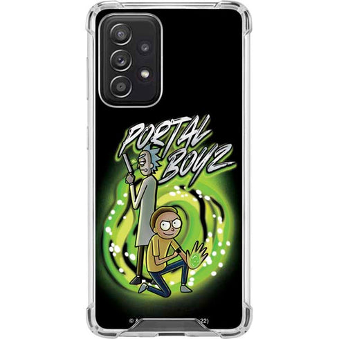 Adult Swim Rick and Morty Portal Boyz Galaxy A52 5G Clear Case