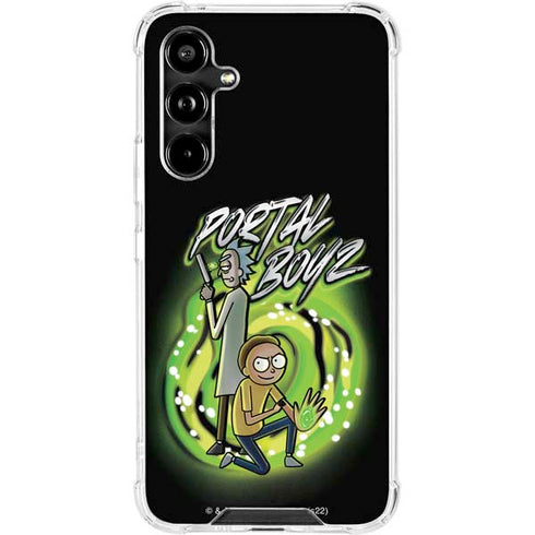 Adult Swim Rick and Morty Portal Boyz Galaxy A54 5G Clear Case