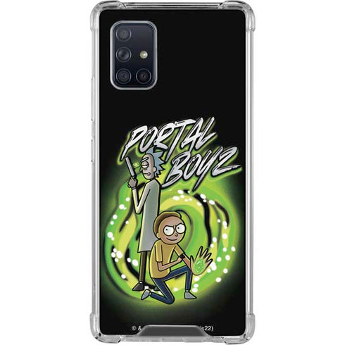 Adult Swim Rick and Morty Portal Boyz Galaxy A71 5G Clear Case