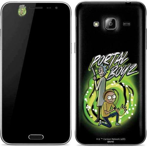Adult Swim Rick and Morty Portal Boyz Galaxy J3 Skin