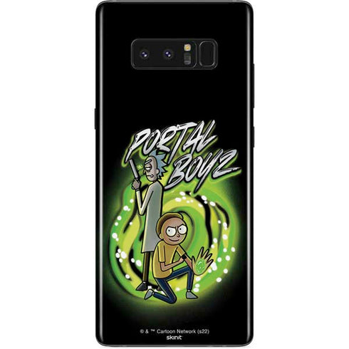 Adult Swim Rick and Morty Portal Boyz Galaxy Note 8 Skin